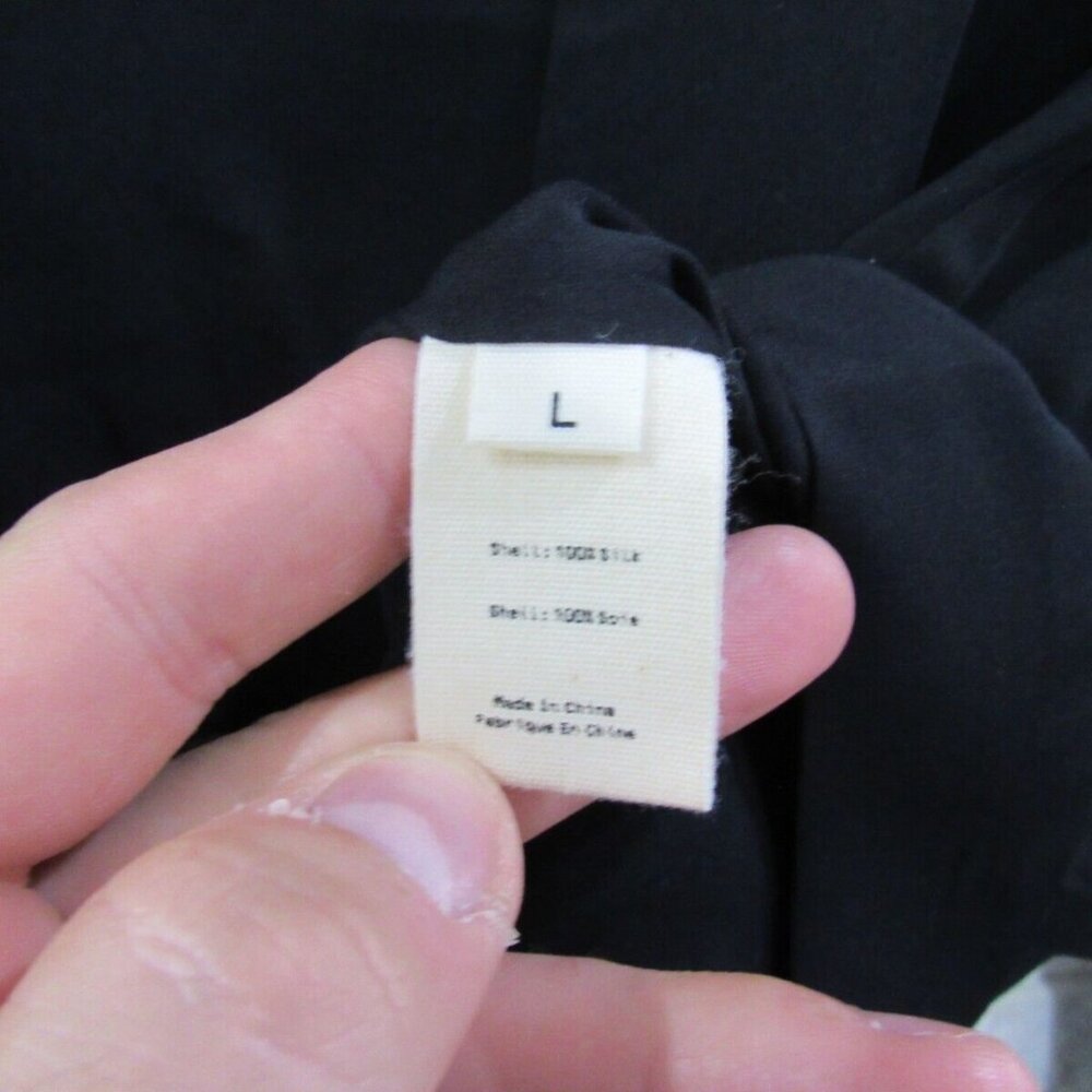 L'Agence Black %100 Silk Wrap Crossover Blouse EUC - Picture 10 of 10